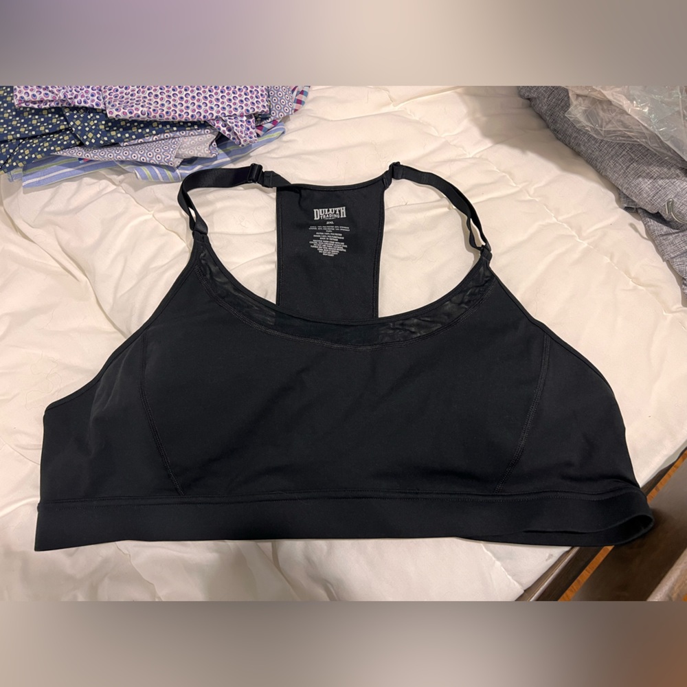 Duluth Trading Co Black Sports Bra